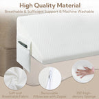 AAAini King Size Bed Gap Filler – Closes 0-6" Mattress Gap, Stops Pillows Falling – Headboard Wedge (76"x10"x6")