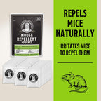 Grandpa Gus's Natural Mouse Repellent Pouches, Repel Mice from Nesting & Freshen Air in Home/Cabin/Boat/Car Storage/RV/Machinery/Shed, 1.75 Oz (30 Pouches)