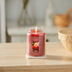 Yankee Candle Apple Pumpkin Candle, Classic Large Jar, Orange
