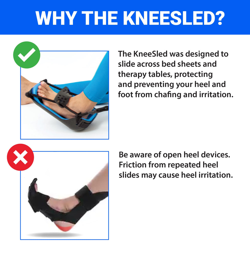 KneeSled™ Best choice after knee replacement surgery increases range of motion, stretches knees, hips & hamstrings, improving mobility and flexibility leg exercise great for working out knee pain