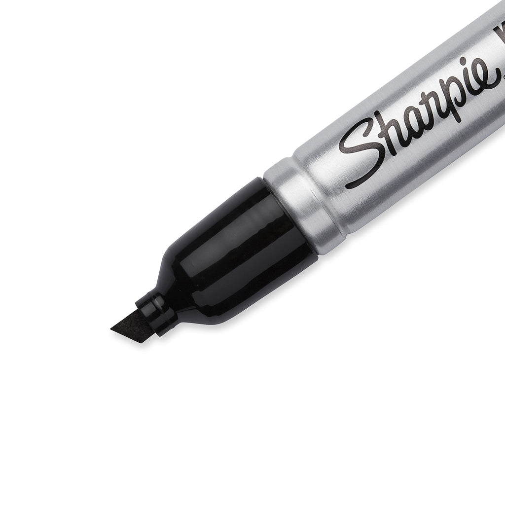 Sharpie King Size Permanent Markers Chisel Tip Markers for Work & Industrial Use, 12 Count