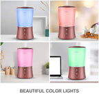 BlueHills Large 2000 ML XL Essential Oil Diffuser Aroma Humidifier 2 Liter Capacity for Big Living Room Home Baby Long Run XL Huge Coverage Area High Mist Timer Dark Wood Grain 2L S3