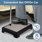 TARFEPA Step Stool,Mobility Step Stool for Adults,Indoor/Outdoor Portable Stair Assist,Anti-Slip Bathroom Step Stool,Platform Step for Kitchen,Office,and Bedroom,Car Step Stool for Elderly,Grey