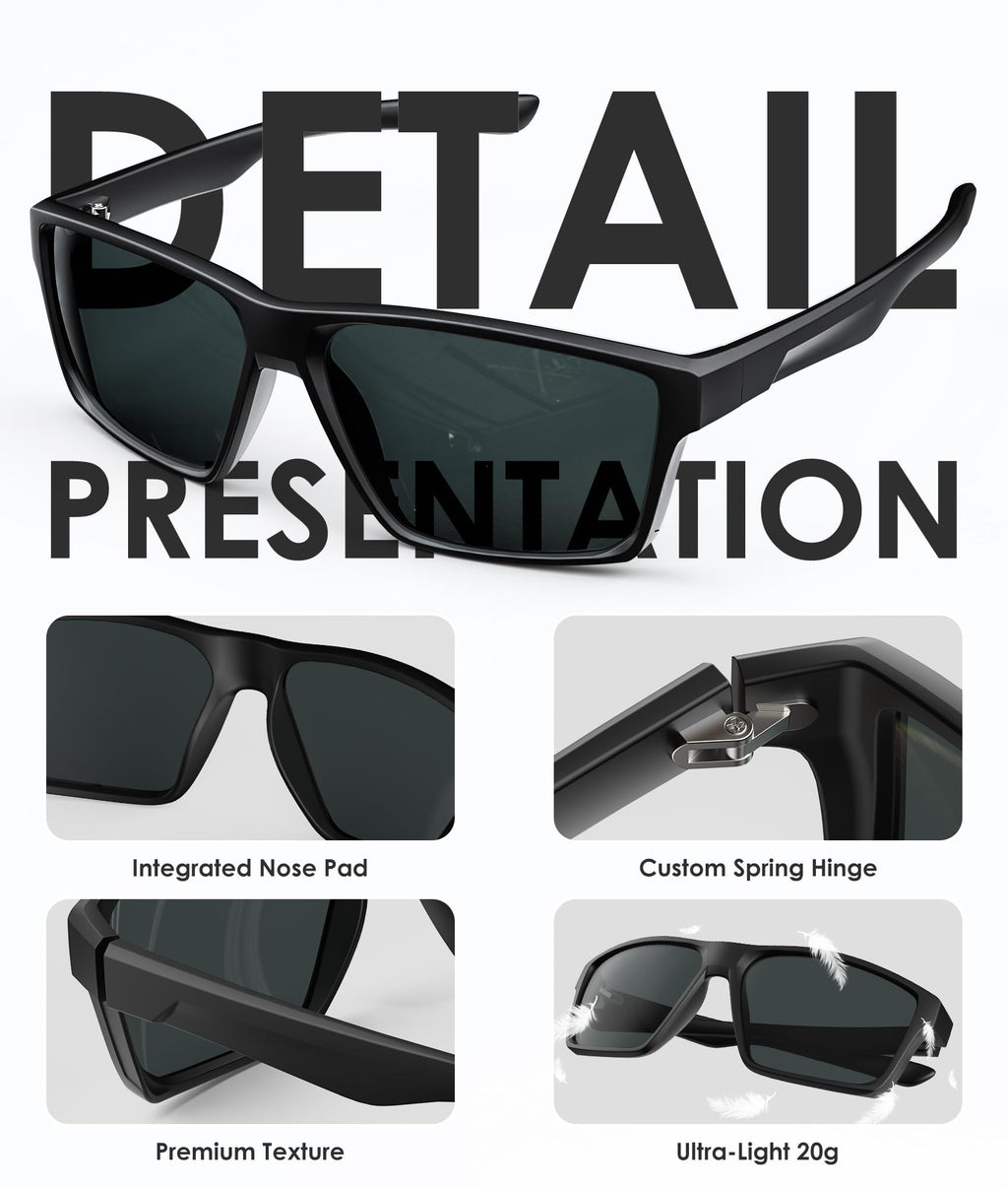 Sports Mens-Sunglasses Women Polarized-Sunglasses-Men: Sun Glasses with UV400 for Driving Running Cycling