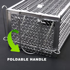 2PACK Live Humane Cage Mouse Trap Rat Catch Control Bait Hunting Survival for Indoor and Outdoor,Small Rodent Animal-Mice Voles Hamsters Cage (4.5x11x5.8 inch)