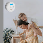 5 Pack Smoke Detector Carbon Monoxide Detector Combo Battery Powered,Carbon Monoxide Detector Smoke Alarm with Test Button,Smoke and Carbon Monoxide Detector with Digital Display