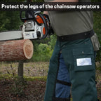 ZELARMAN Chainsaw Chaps Apron 8-Layer Wrap for Men/Women Loggers Forest Workers Protective Chain Saw Pants Adjustable