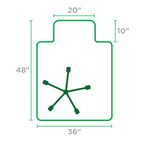 Dimex Office Chair Mat for Low Pile Carpet, 36" x 48", Clear