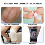 Divvsck Waterproof Knee Cast Cover for Shower,Watertight Cast Bag Covers- Shower Protector for Knee Replacement Surgery, Wound, Burns Reusable (Size:L)