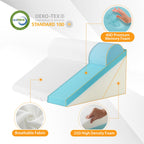 Ruqmuis 3PCS Wedge Pillow Set for After Surgery, Wedge Pillow Headboard, Adjustable 9&12 Inch Bed Pillow Wedge for Sleeping, Acid Reflux, Orthopedic Pillow Wedge for Back Pain Relief, Gerd, Green