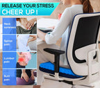 Helishy Gel Seat Cushion for Long Sitting - 1.65inch Double Thick Cooling Egg Seat Cushion for Back, Hip, Sciatica, Coccyx, Tailbone Pain Relief - Office Chair Car Seat Cushion – Wheelchair Cushions