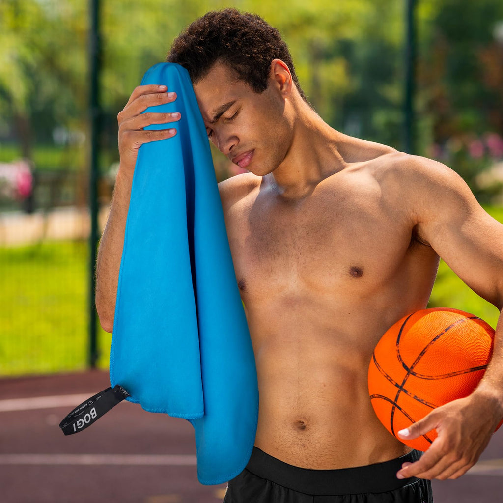 Microfiber Travel Sports Towel-Quick Dry Towel,Soft Lightweight Microfiber Camping Towel Absorbent Compact Travel Towel for Camping Gym Beach Bath Yoga Swimming Backpacking (M:40''x20''-Orange)