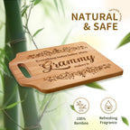 AceThrills Grammy Gift ideas - Engraved Bamboo Cutting Board 12.3"L x 8.7"W x 0.4"Th - Grammy Mothers Day Gifts for Grammy, Grammy Christmas Gifts Orament