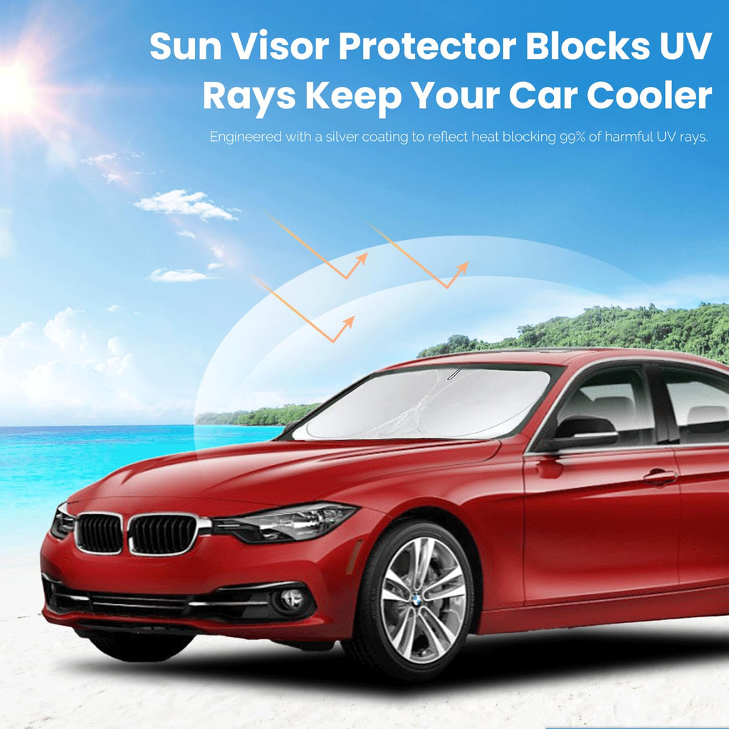 for 3 Series Windshield Sun Shade Sunshade Fits BMW 2013-2018 3 Series/ F30/ F31/ F80/ M3 for BMW 328i 335i 320i 330i 325i Windshield Cover Window Shield Protector Sun Visor Car Accessories