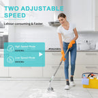 Electric Spin Scrubber, FARTVOLUS Cordless Cleaning Brush with 8 Replaceable Brush Heads, Bathroom and Floor Tile 360 Power Scrubber Dual Speed with Extension Handle for Bathtub, Kitchen, Window