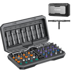 Saker 42 in 1 Magnetic Screwdriver Set, Multi Bit Free Combination Ratchet Screwdriver Set Portable Repair Tool Kit for Christmas Gifts Furniture, Computer, Bicycle and DIY Grey