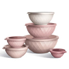 COOK WITH COLOR Mixing Bowls with Lids - 12 Piece Plastic Nesting Bowls Set includes 6 Prep Bowls and 6 Lids, Diamond Design - Microwave Safe (Mint)