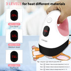 Calogy Mini Heat Press, Heat Transfer Machine, Constant Temp Control, Insulated Safety Base, Fits for Crafts, T-Shirt, Hat, Cap, Pillows(White Pink)