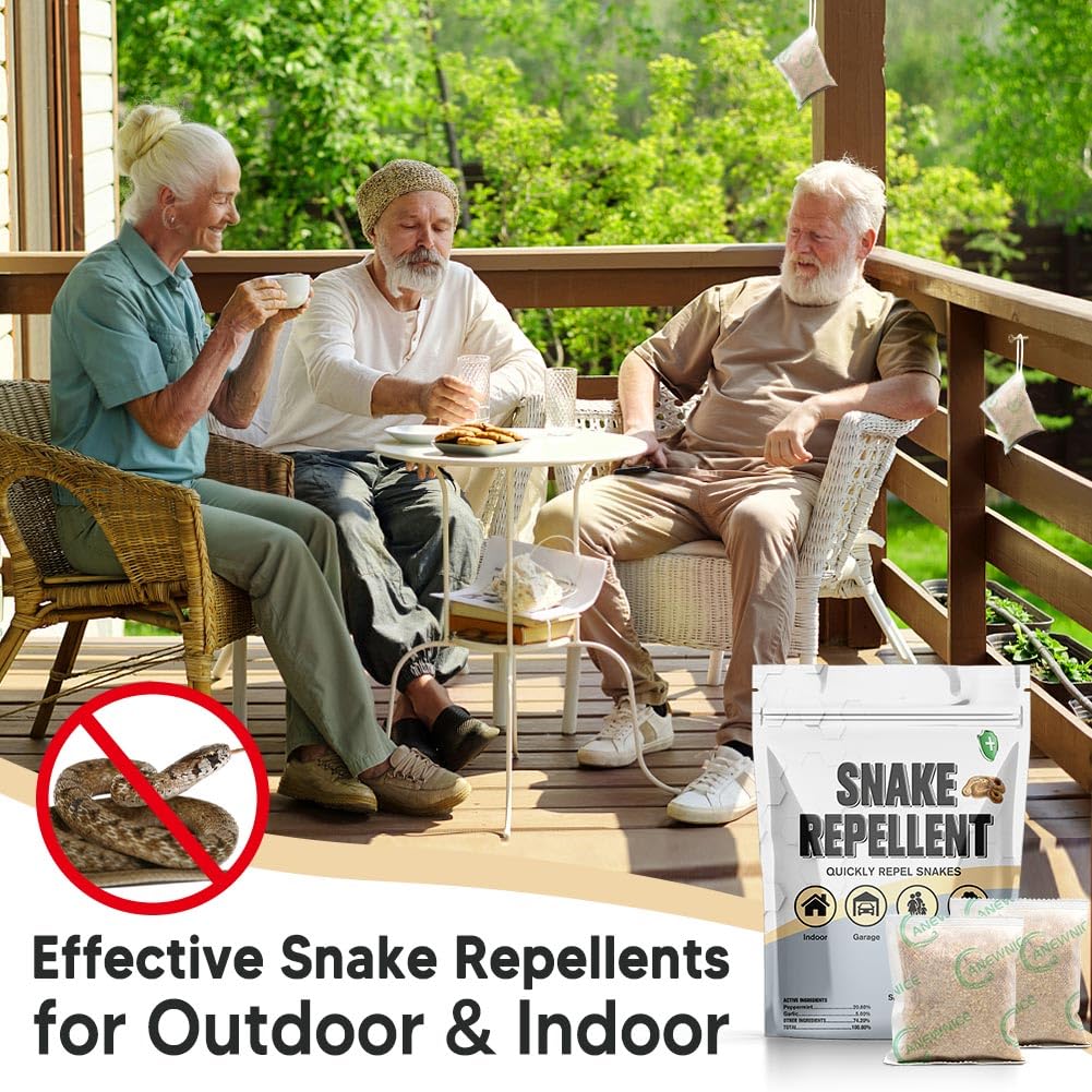 XLCKODY Snake Repellent for Yard, Snake Deterrent Outdoor, Snake Away Repellent for Garden/Lawn, Backyard Snake Repellent, Covers 120 Sq Ft, Lasts Up to 60 Days, 8Packs