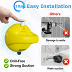 Suction Shower Grab Bars for Bathtubs and Showers, Safety Shower Grab Bars for Seniors, Drill-Free Shower Handle for Bathroom, Grab Bar for Elderly, Post-Surgery, Pregnant, Yellow, 2Pack