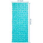 Webos Bath Shower Mat Non Slip: Extra Large Pebble Bathtub mat for Kids, Elderly, Anti Slip Shower Matt with Drain Holes Suction Cups Tub Mat - 16 X 40 Inch Clear Green