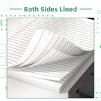 Legal Pads 5 x 8 Inch Notepad, 8 Pack Note Pads College Ruled Perforated Memo Pad for Work Study Daily Note Taking List, Lined Writing Pads Memo Refills Notepads for Office Home School, 30 Sheet/Pad