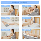 YIHATA Bed Wedge Pillow for Sleeping, Memory Foam Wedge Pillow Set for Post Surgery 12 Inch Adjustable Triangle Pillow Wedge with Washable Cover for Legs, Back Pain, Snoring, Alleviate Acid Reflux