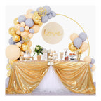 B-COOL Gold Sequin Tablecloth Party Glitter Tablecloth Sparkly Table Cloth 60x102 Inches Rectangle Classy Elegant Tablecloth for Christmas Halloween Theme Parties Table Decorations