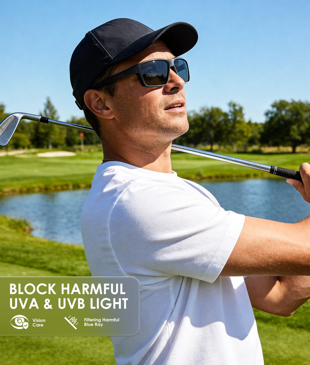 Sports Mens-Sunglasses Women Polarized-Sunglasses-Men: Sun Glasses with UV400 for Driving Running Cycling