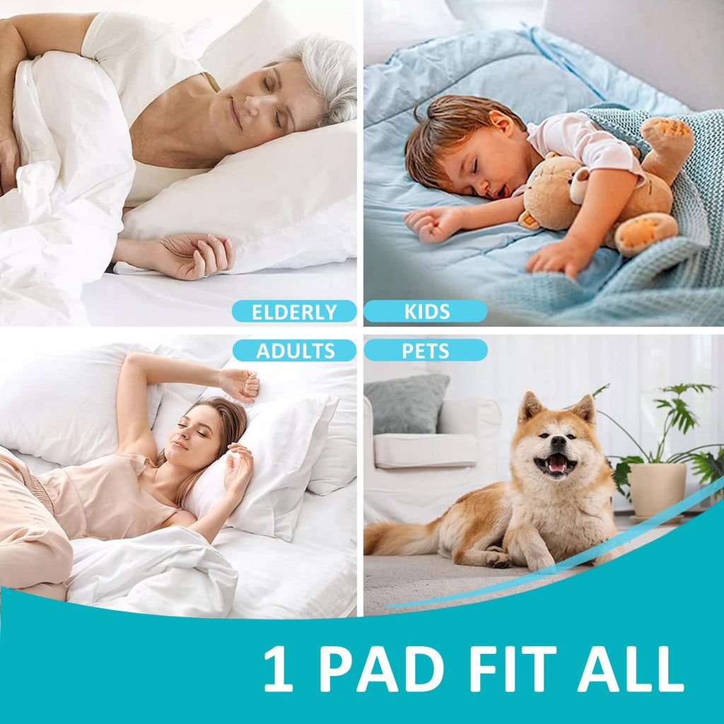 KANECH Washable Underpads, 44" x 52" (Pack of 2), Heavy Absorbency Bed Pads Washable Waterproof, Incontinence Bed Pads for Kids, Adults, Elderly, and Pets