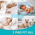 KANECH Washable Underpads, 44" x 52" (Pack of 2), Heavy Absorbency Bed Pads Washable Waterproof, Incontinence Bed Pads for Kids, Adults, Elderly, and Pets