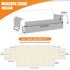 VANSOFY Couch Cover, Waterproof Sofa Covers for 3 Cushion Couch Washable Slipcover Furniture Protector Non-Slip Couch Cover for Dogs, Pets(Sofa, Neutral Gray)