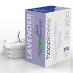 happimess HPM3101C-WHITE 13.2-Gallon Lavender Scented Drawstring Trash Can Liner, White (60-Count, 3-Packs of 20 Liners)