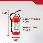 Kidde Fire Extinguisher for Home & Office Use, 2-A:10-B:C, 7.13 Lbs., Hose & Wall Mount (Included)
