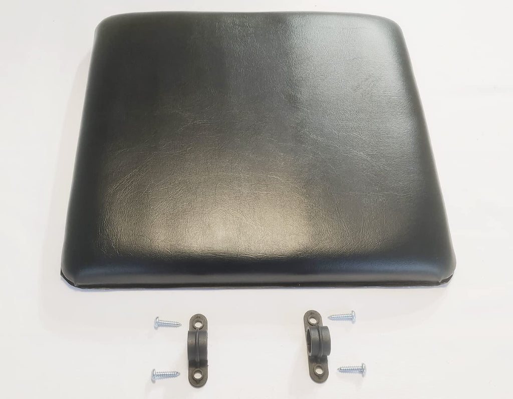 Rollator seat Cushion,Replacement seat for rollator Walker, Padded Seat with Brackets W/Pocket,14" *12.8" .Rollator Universal Replacement Parts.(1Ea Black)