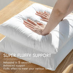 Phantoscope Pillow Inserts, Hypoallergenic 100% Virgin Fiber Square Form Microfiber Throw Pillow Inserts, Couch Bed Pillows 45x45 cm, 18x18 Inch (Pack of 4)