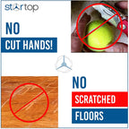 STARTOP Deluxe Pre Cut Walker Tennis Ball Glides - Walkers Legs Universal Precut Glide Balls, Accessories Gifts for Elderly Seniors or Medical Rehab (Cheetah)