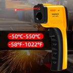 BSIDE Infrared Thermometer Non-Contact Digital Laser Temperature Gun Adjustable Emissivity -58℉-1022℉ (-50℃-550℃) for Cooking Grill Food Kitchen Automotive and Industrial