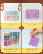 YBUTVY Diamond Art Trays with Lids, 60PCS Diamond Painting Trays with Lids ＆ Diamond Art Storage, Diamond Painting Accessories for Beads (2 Packs)