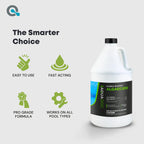 Copper Pool Algaecide for Swimming Pools - 64 oz - 90 Day Algaecide for Inground & Above Ground Pools, Helps Prevent & Remove Green, Mustard, Blue, Black Algae - AquaDoc