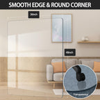 KAISLE 48" x 36" Office Chair Mat for Carpet Heavy Duty Hard Clear Desk Chair Mat Protection Floor Mats Can be Used on Carpet or Hard Floor