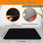 Upgraded Chair Mat for Hardwood & Tile Floor,36"x48" Desk Chair Mat,Anti-Slip Office Chair Mat, Computer Gaming Floor Mat for Rolling Chair, Under Desk Rug Floor Protector,Easy to Clean,Black