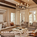 TJOY LED Candelabra Bulbs Dimmable, 60W Equivalent Chandelier Light Bulb, E12 Small Base, 4.5W 2700K Soft Warm White, B11 Vintage Filament Clear Glass Candle Light for Ceiling Fan Chandeliers, 12Pack