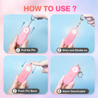 MtMinn Personal Safety Alarm for Women - 130dB Self Defense Keychains Siren Whistle, Replaceable Battery with SOS LED Strobe Light - Emergency Security Safe Protection Devices for Kids Elderly