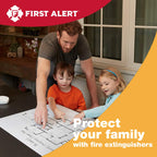 First Alert Home1-4, First Alert Standard Home Fire Extinguisher, Red 4pk
