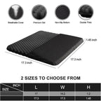 Gel Wheelchair Seat Cushion with Anti-Slip Cover, Relieve Sciatica, Back, Coccyx, Pressure Sore and Ulcer Pain, Refreshing & Ergonomic Chair Cushion,Cushion for Wheelchair Seat (Black)