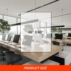 Vicwe Chair Mat for Hardwood Floor, 46” x 60” Large Office Chair Mats, Clear Floor Protector Mat, Easy Rolling Chair Mats for Office Home, Easy to Clean (Rectangle)