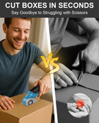 Cardboard Cutter Cordless Electric Scissors - Stocking Stuffers for Men Gifts Christmas 4V Electric Box Cutter for Cardboard Recycling, Heavy Duty Carpet Cutting Tool for Plastic, Thin Box, Leather