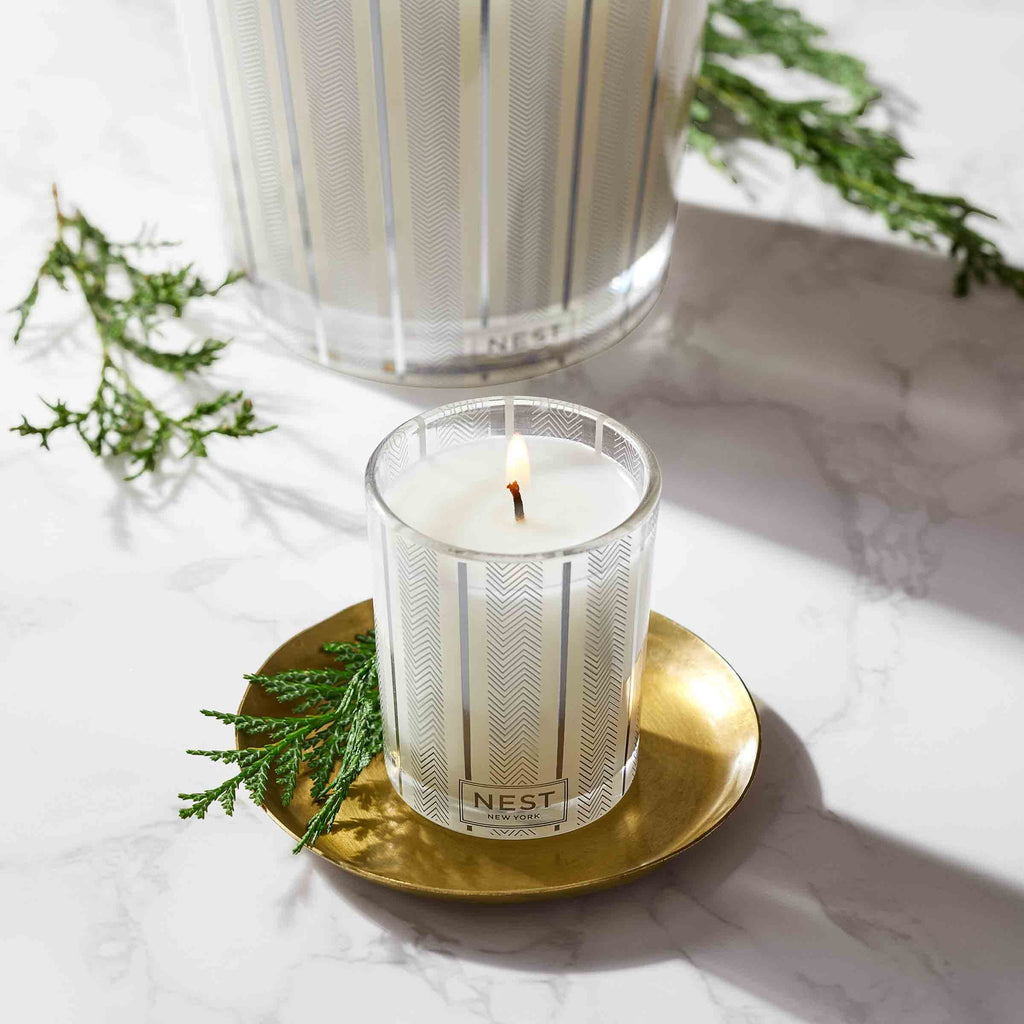 NEST New York Blue Cypress & Snow Scented Votive Candle