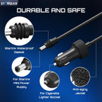 Stargear Starlink Mini Cable 12V Power Cable 3M/10FT, Starlink Mini Accessories 16AWG Cigarette Lighter to DC Cord, 12V-48V Car Charger Car Adapter